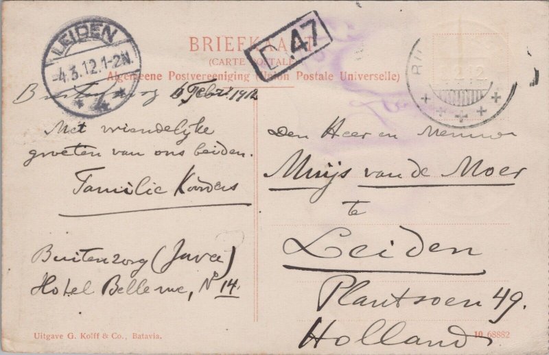 Indonesia Batikken Java Vintage Postcard B139