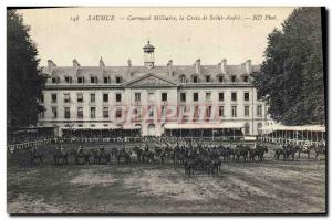 Old Postcard Horse Equestrian Saumur Carrousel military the cross of Saint Andre