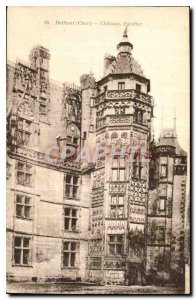 Old Postcard Meillant Cher Chateau Staircase