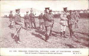 Valcartier Quebec Military Soldier Infantry Camp Vintage Postcard