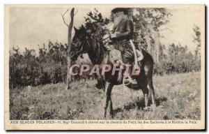 Old Postcard Polar In the polar ice Bishop Grouard horse on the way Little Sl...