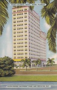 Florida Miami Colonial Hotel Overlooking Bayfront Park And Biscayne Bay