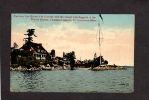 NY Zavikon House Ontario Canada Thousand Islands New York ON  Postcard