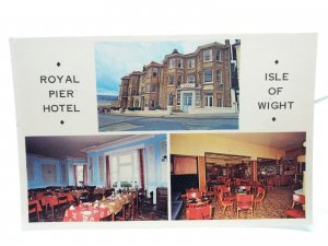 Royal Pier Hotel Pier Street Sandown Isle of Wight Vintage Postcard 1960s