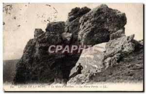 Line Mure Old Postcard La Motte d & # 39Aveillans The breakthrough stone