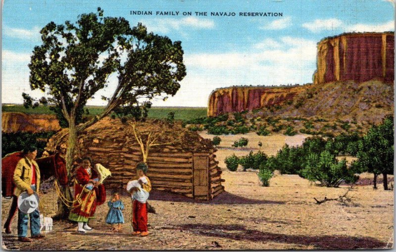 Indian Family On The Reservation New Mexico