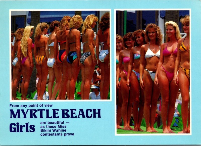 Myrtle Beach Girls In Bikinis South Carolina Postcard United States South Carolina Myrtle 9309
