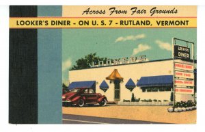 VT - Rutland. Looker's Diner ca 1940's