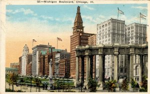 IL - Chicago. Michigan Boulevard Scene