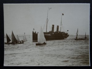 Isle of Man Steam Packet Ship P.S KING ORRY lI Steamer (c1897) c1980 RP Postcard