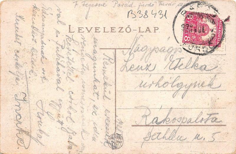 B38431 Paradfurdo Ybl szalloda a fedett folyosoval    hungary