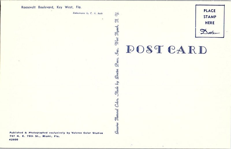 Chrome ROAD SCENE Key West Florida FL AH8924