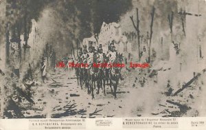 Russian Royalty, RPPC, Tsar Alexandre III Military Battle Scene from Painting