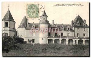 Old Postcard Around Vierzon Main facade of the Chateau of Beuvriere