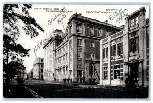 c1910 View of Oriental Hotel and Its Neighborhood Kobe Japan Unposted Postcard