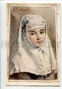 3098697 WWI RUSSIAN RED CROSS girl by Makovskiy Vintage PC