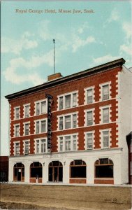 Royal George Hotel Moose Jaw Saskatchewan SK Sask Unused Postcard H14