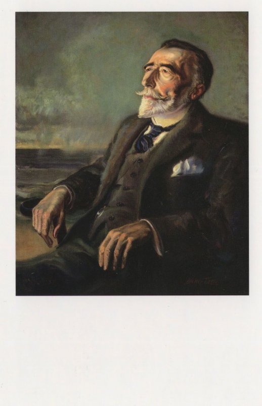 Joseph Conrad Of Heart Darkness Book Rare Painting Postcard