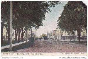 Illinois Princeton South Main Saint Looking North 1909