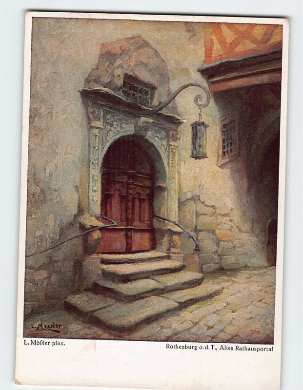 Postcard Altes Rathausportal, Rothenburg ob der Tauber, Germany