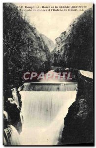 Old Postcard Dauphine Route Grande Chartreuse The chuted e Guiers and the ent...