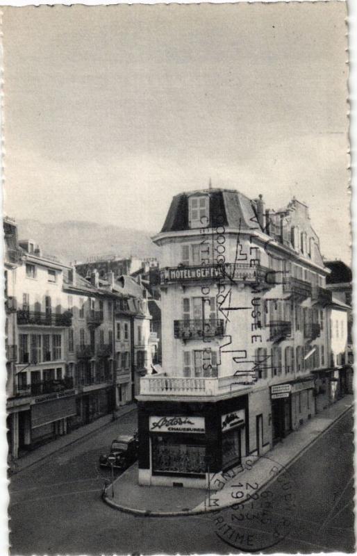 CPA AIX-les-BAINS - Hotel de GENEVE Rue de GENEVE et du Casino (252386)