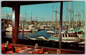 San Francsico California 1960s Postcard The Wharf Boats