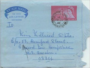 Entier Postal Stationery 9p Aerogram for Concord 1968