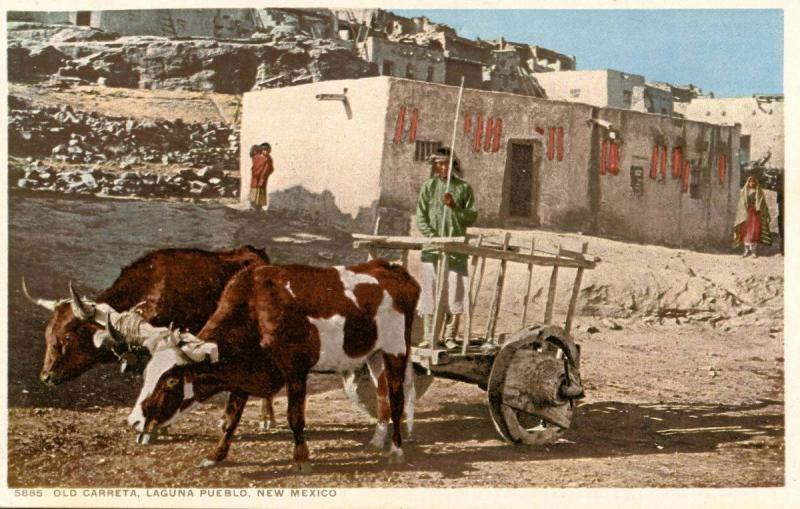 NM - Laguna Pueblo. Old Carreta