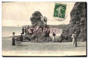 Postcard Old Saint Nazaire Beach Measles and Lion Rocks