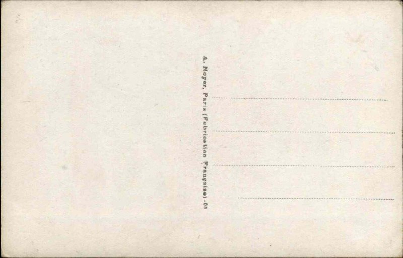 Antique Tinted RPPC Laughing French Boy with Pipe Tinted Real Photo