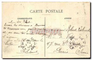Troyes Old Postcard High relief of child Monument & # 39Aube Victory or death...