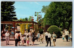 Salem New Hampshire Postcard Canobie Park Landscaped Parks c1960 Vintage Antique