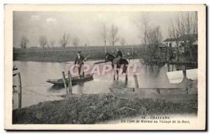 Challans Old Postcard A swamp area in the village of the shore