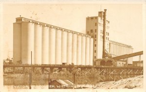 F91/ Vancouver Washington RPPC Postcard c1940s Elevator Farming