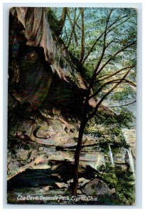 c1910's The Cave Cascade Park Elyria Ohio OH Posted Antique Postcard