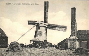 Barbados Sugar Plantation Windmill c1910 Vintage Postcard