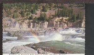 Kootenai Falls Between Libby and Trot MT Postcard BIN E755