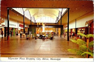 Biloxi, MS Mississippi  EDGEWATER PLAZA SHOPPING CITY Center/Mall 4X6 Postcard