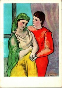 The Lovers, P. Picasso Art Institute of Chicago Postcard UNP Chrome