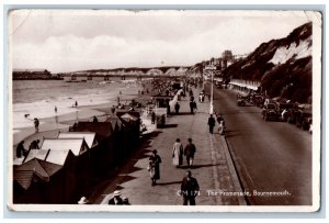 Bournemouth Dorset England Postcard The Promenade c1920's Posted RPPC Photo