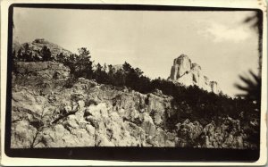 RPPC Mountain Peak Landscape Montana Real Photo Postcard