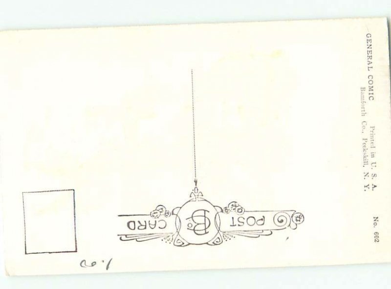 Bamforth Comic signed HORSE SITTING DOWN AB9909