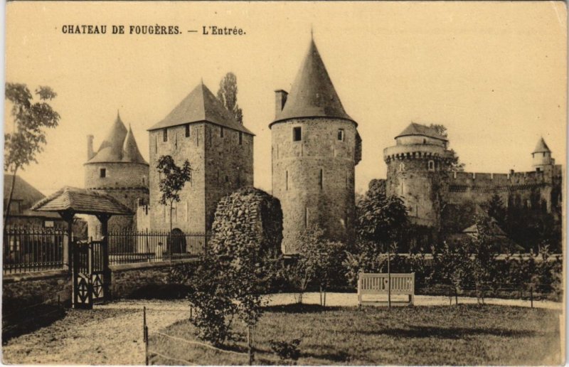 CPA Fougeres Le Chateau , entree (1236569)