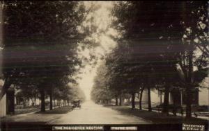 Payne OH Residence Section c1910 Real Photo Postcard