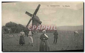 Postcard Old Windmill Sangatte Folklore