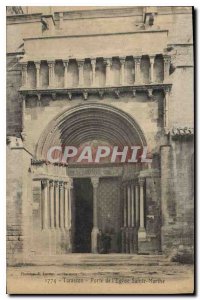 Old Postcard Tarascon Gate Church St. Martha