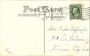 Christmas Greetings with Holly Berries c1909 Postcard