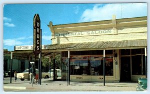 TOMBSTONE, Arizona AZ ~ Original ORIENTAL SALOON Drug Store c1950s Postcard