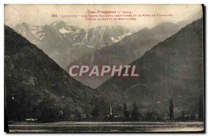 Old Postcard Luchon The High Peaks Frontiere And The Port of Venasque View of...